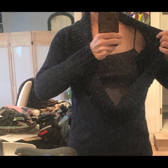 Celine chunky cashmere cowl shawl collared sweater - Picture 10 of 11